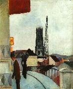 August Macke Cathedral at Freiburg, Switzerland oil painting picture wholesale